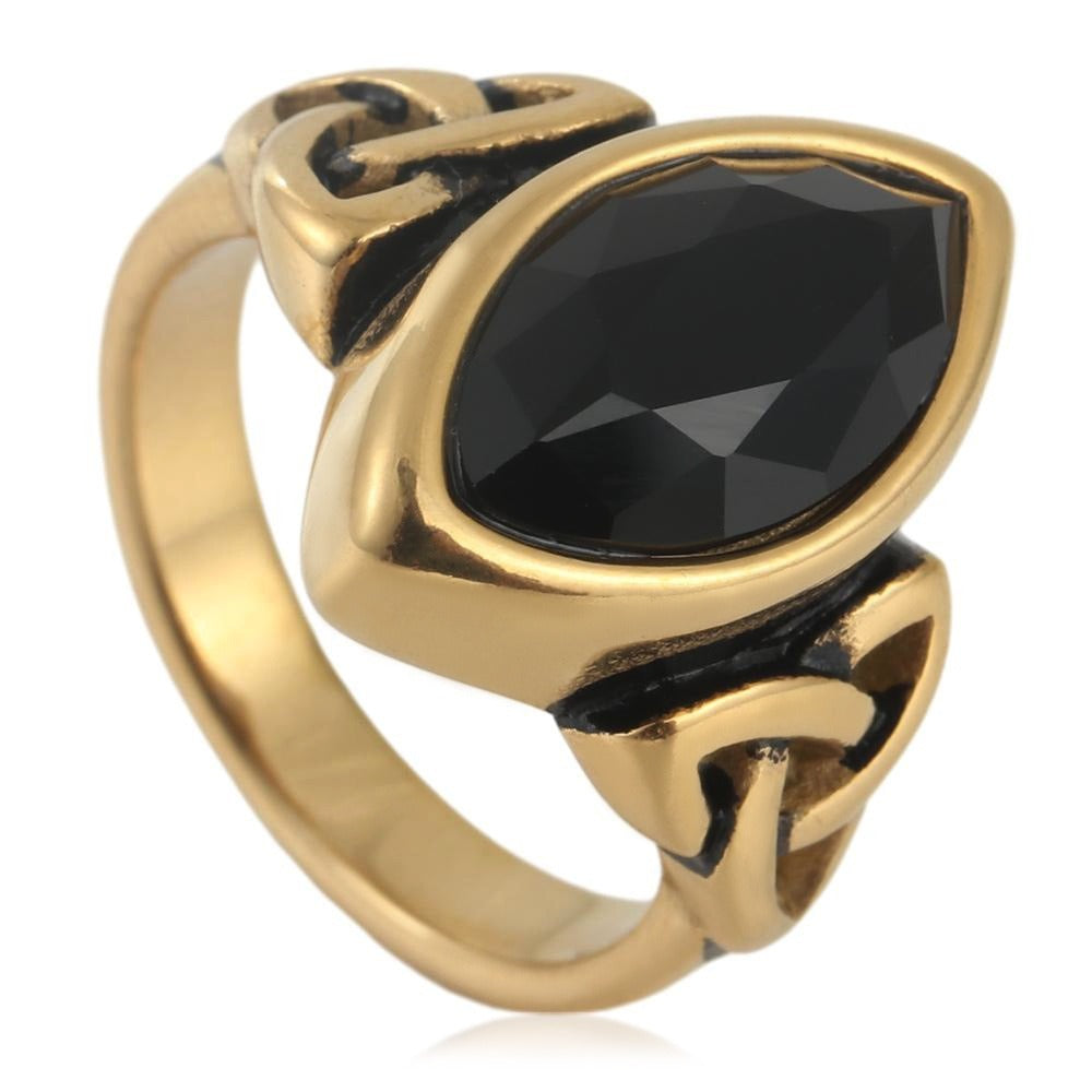 Vintage Celtic Knot Marquise Ring