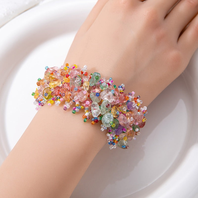 Boho Natural Chip Stone Bracelet