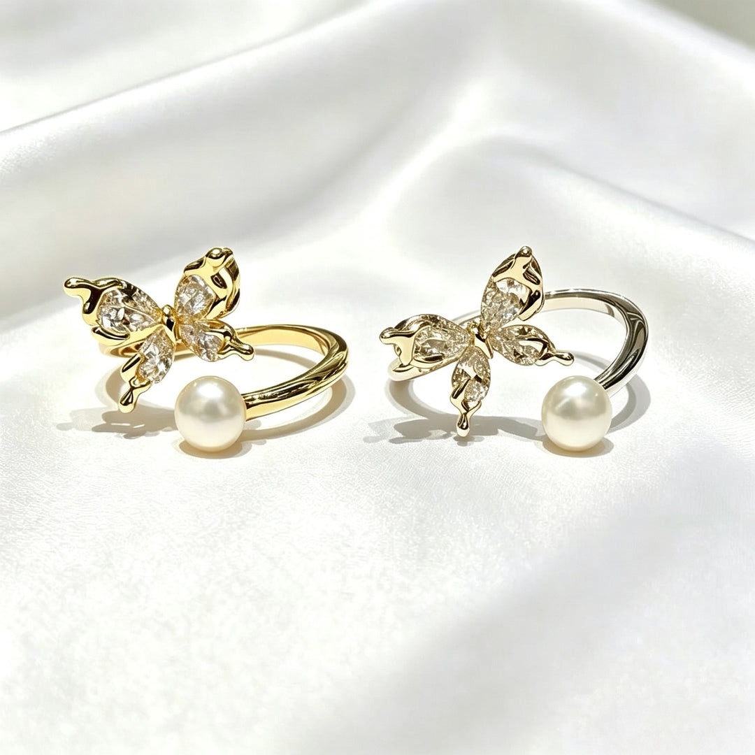 Classic French Pearl Open Ring