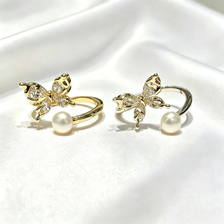 Classic French Pearl Open Ring