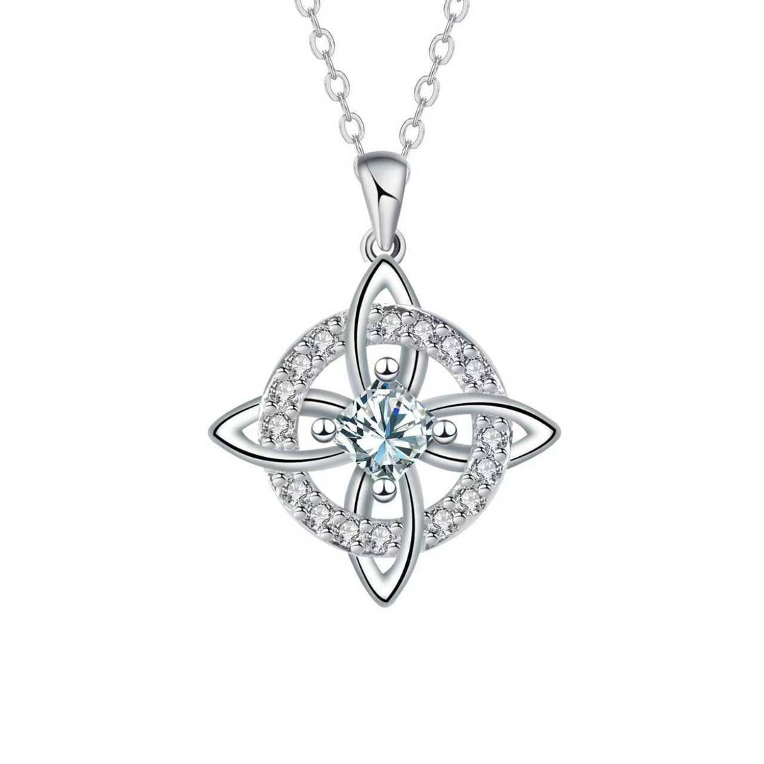 「Witch's Knot」Birthstone Double Protection Necklace