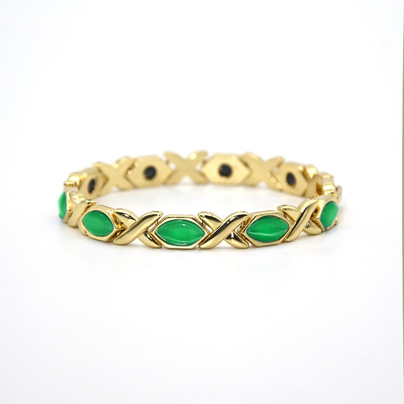 Copper Magnetic Therapy Cat's Eye Bracelet