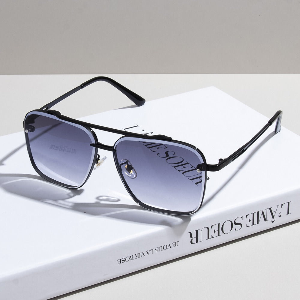 Timeless Double-Bridge Aviator Sunglasses