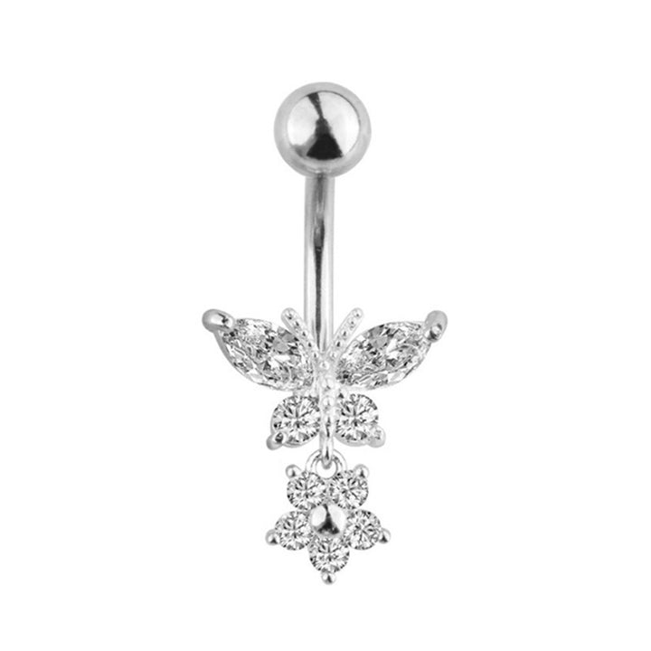 Sterling Silver Non-Piercing Belly Button Ring Set