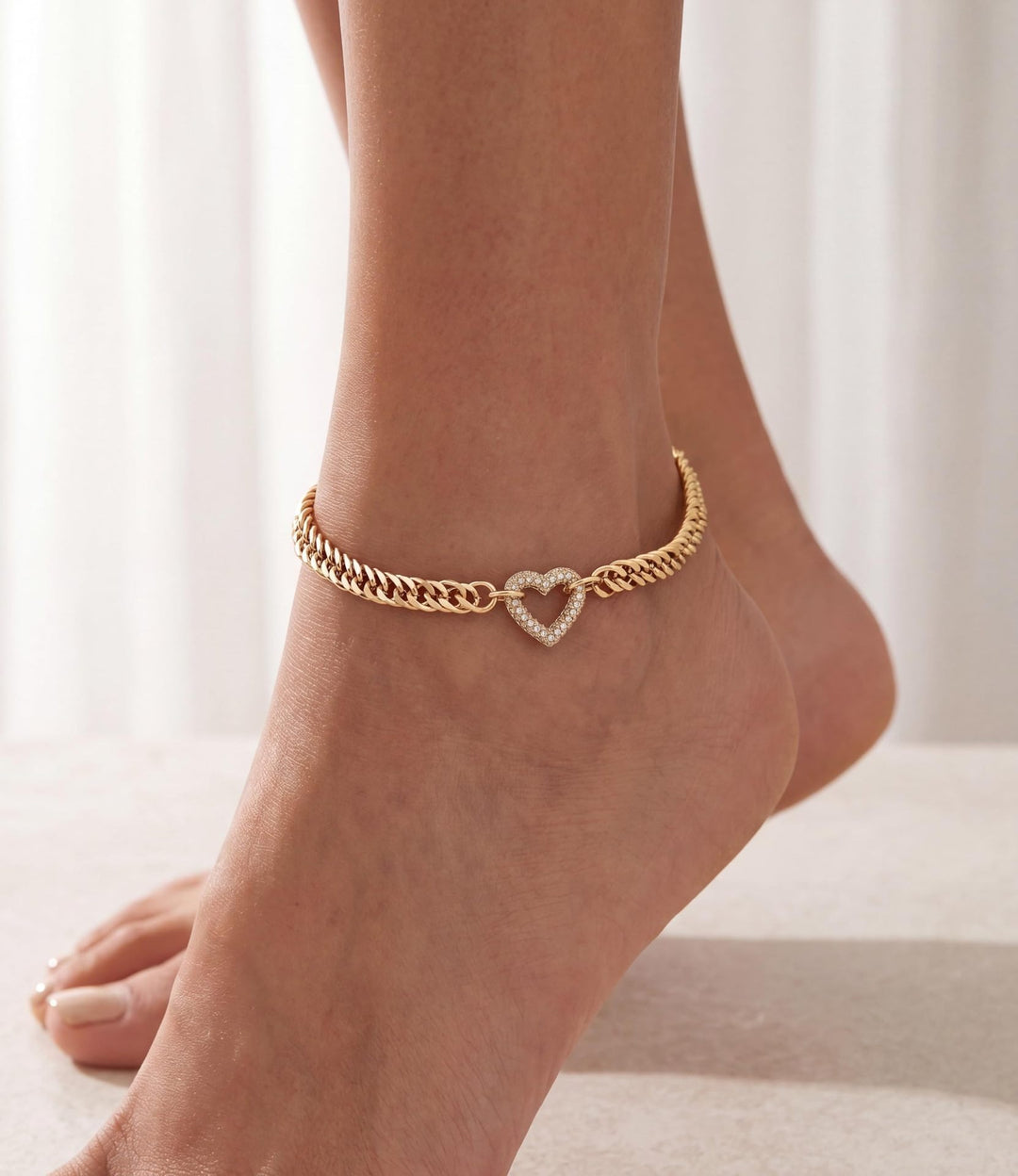 Coastal Glow 14K Gold Plated Beach Anklet Series