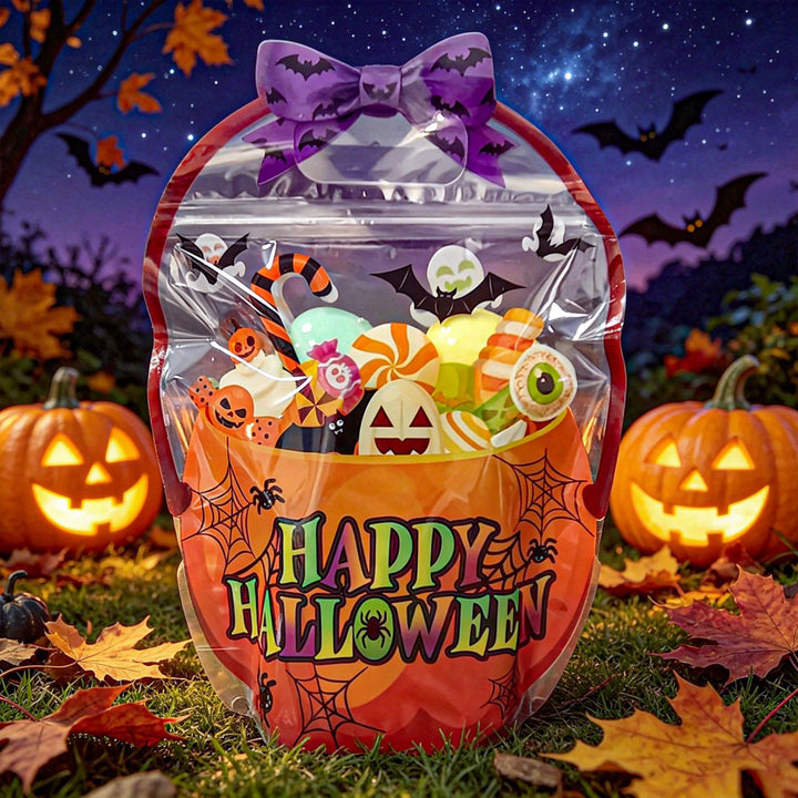 Halloween Party Fun Cute Transparent Candy Treat Bags