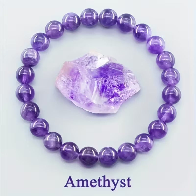 Crystal Energy Bracelet - Natural Gemstone Luck Bracelet European & American Niche Healing-Style Jewelry