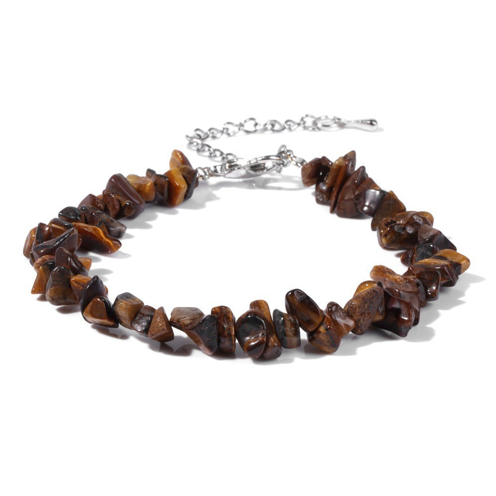 Natural Crystal Chip Adjustable Bracelets