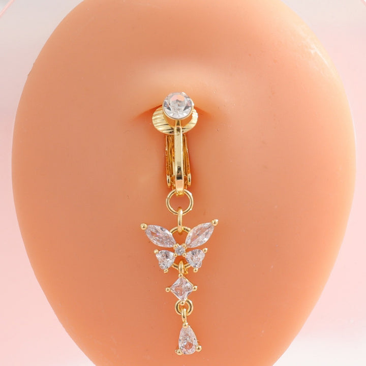 Sterling Silver Non-Piercing Belly Button Ring Set