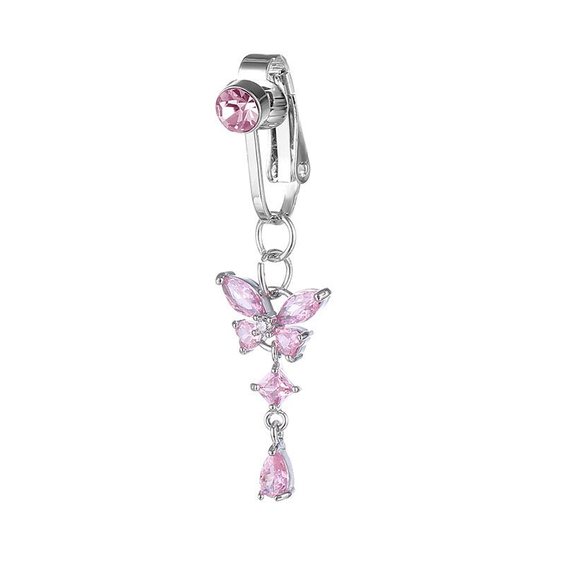 Sterling Silver Non-Piercing Belly Button Ring Set