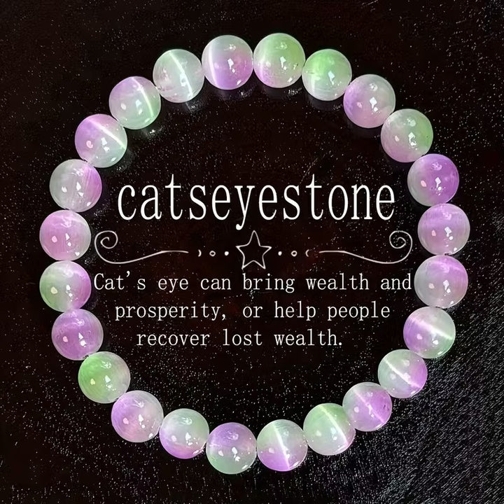 Crystal Energy Bracelet - Natural Gemstone Luck Bracelet European & American Niche Healing-Style Jewelry