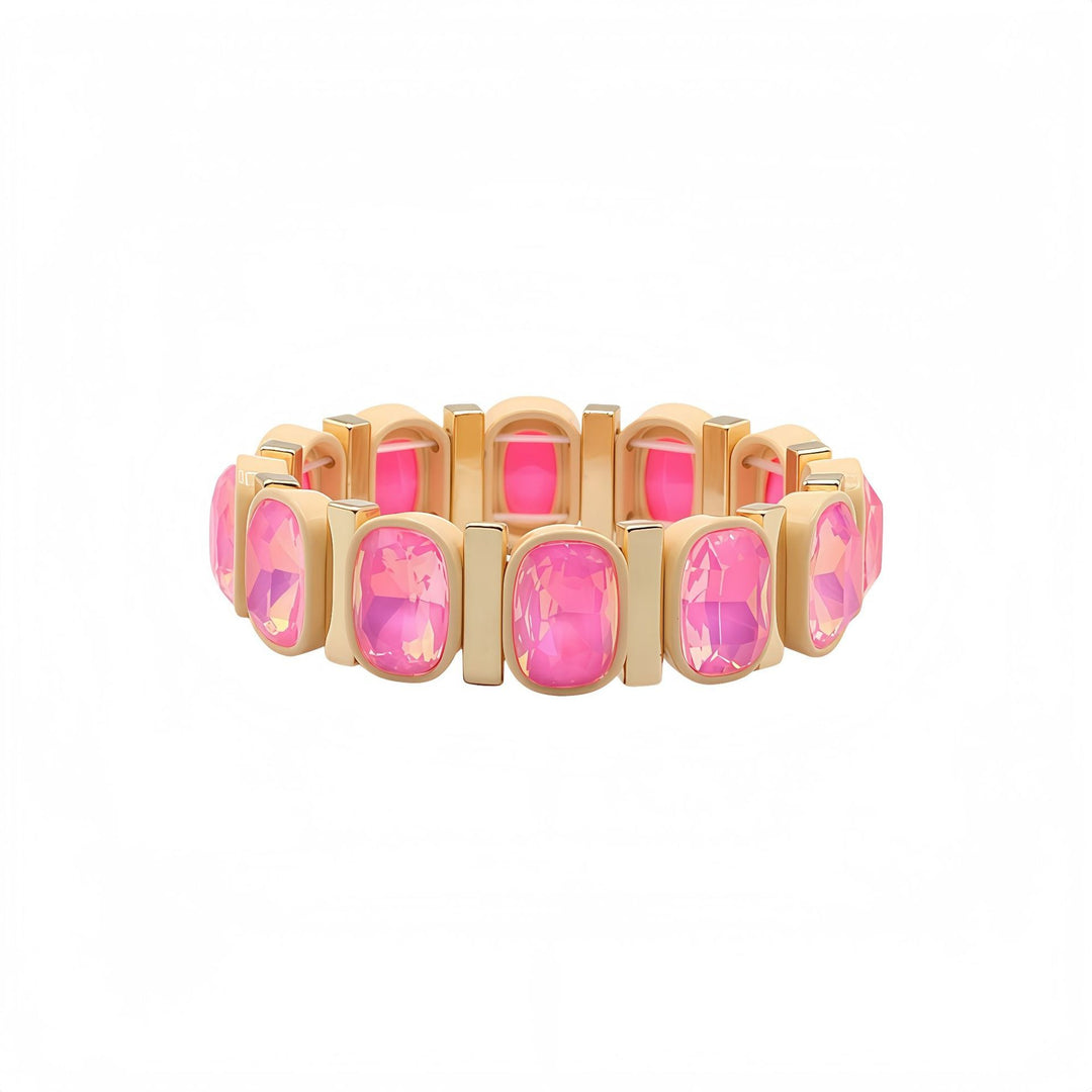 Vintage Y2K Crystal Enamel Stretch Bracelet