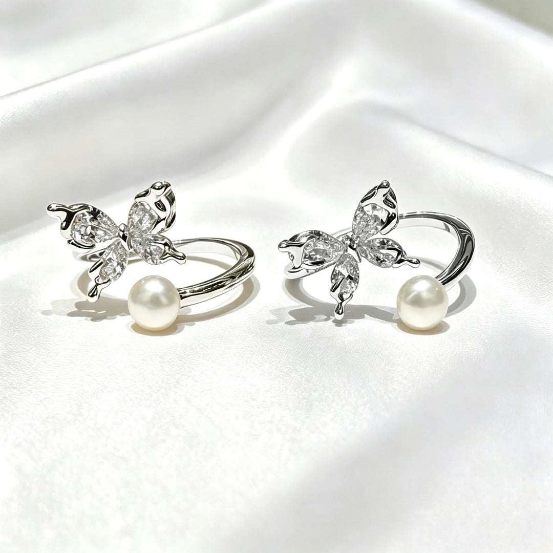 Classic French Pearl Open Ring