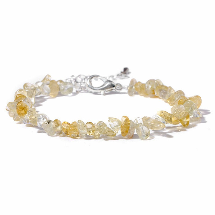 Natural Crystal Chip Adjustable Bracelets
