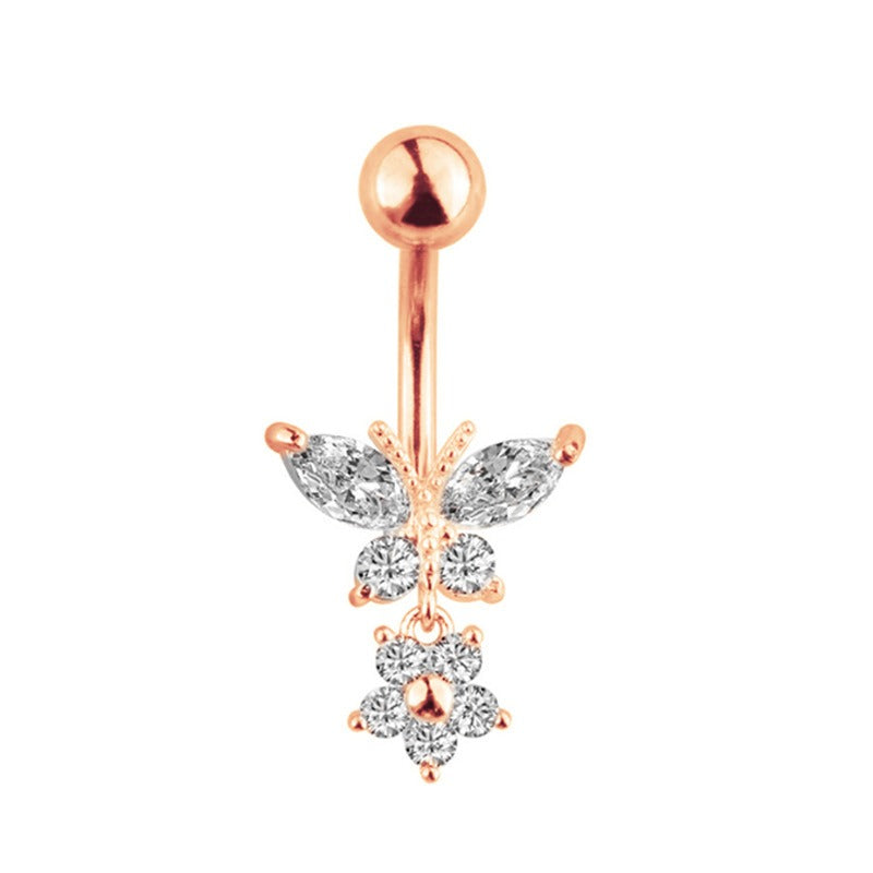 Sterling Silver Non-Piercing Belly Button Ring Set