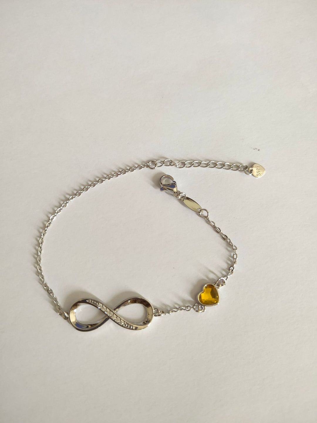 S925 Silver Pavé Infinity Symbol Bracelet