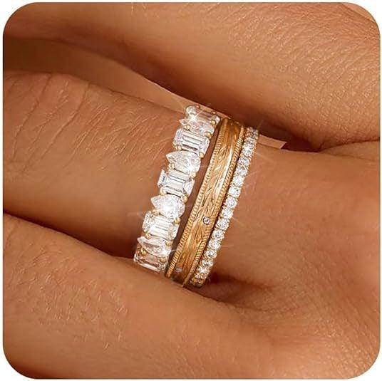 Minimalist Harmony S925 Silver Thin Band Stackable Ring Set