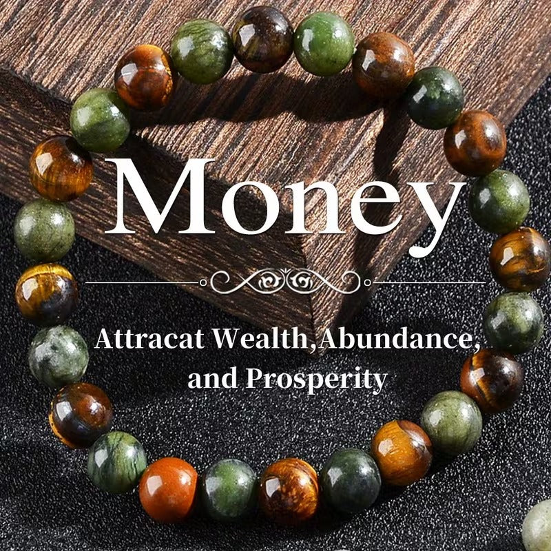 Crystal Energy Bracelet - Natural Gemstone Luck Bracelet European & American Niche Healing-Style Jewelry