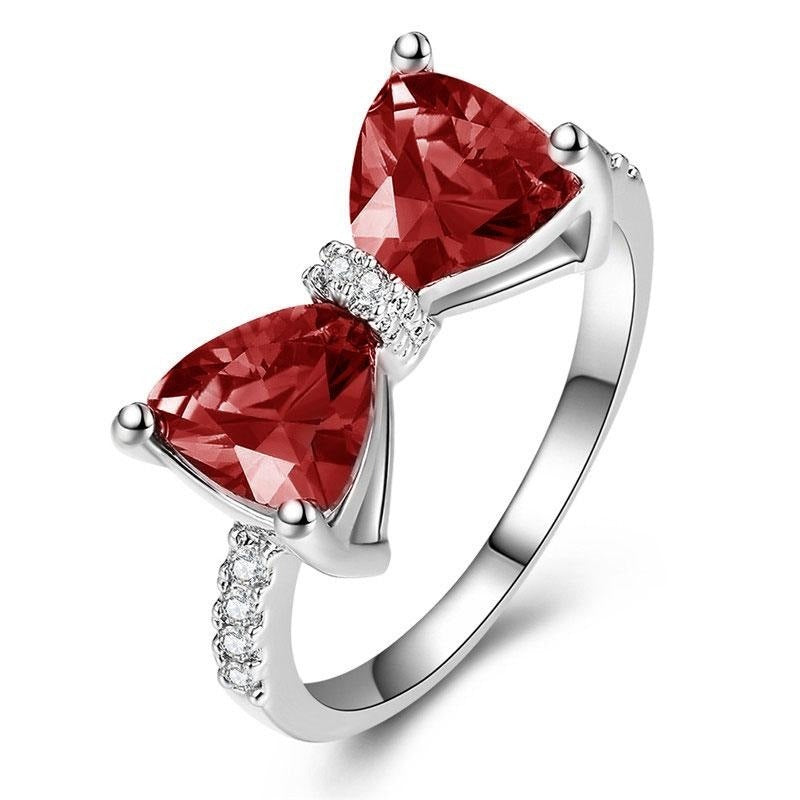 Dainty Bow Knot CZ Ring