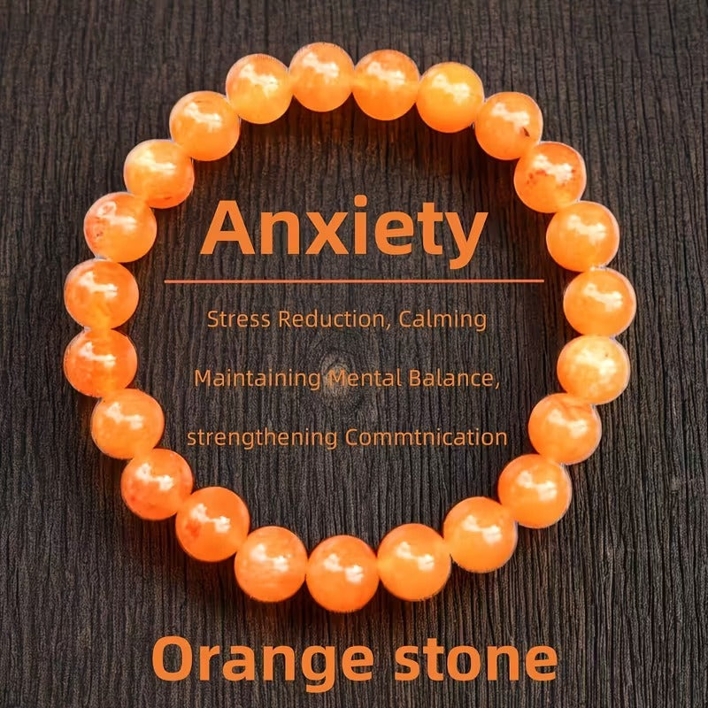 Crystal Energy Bracelet - Natural Gemstone Luck Bracelet European & American Niche Healing-Style Jewelry
