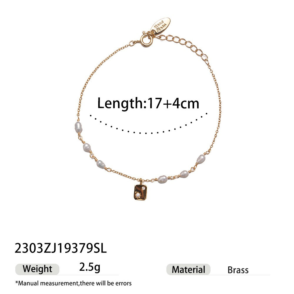 Multiple Styles 18K Gold Plated Pearl Bracelet