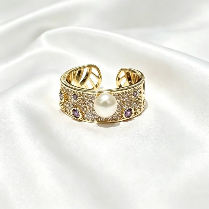 Classic French Pearl Open Ring