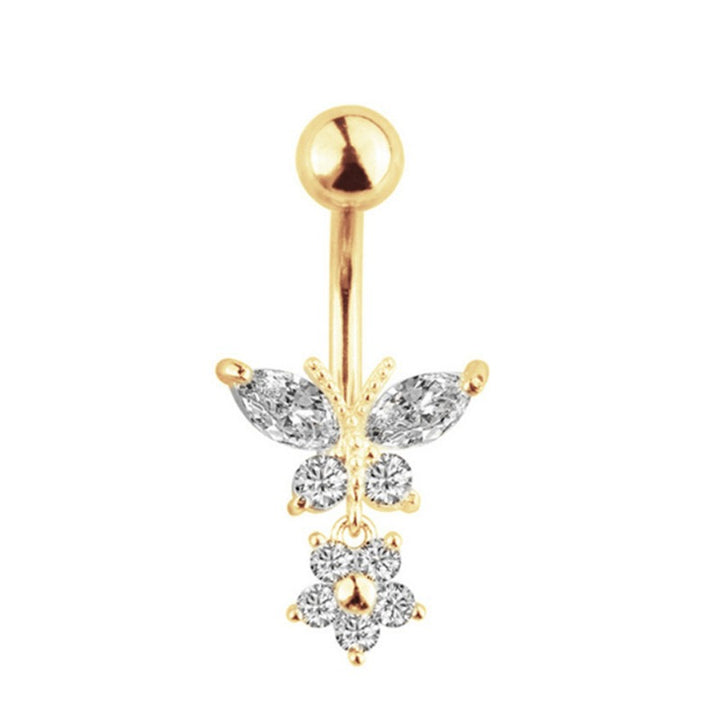 Sterling Silver Non-Piercing Belly Button Ring Set