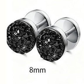 316L Stainless Steel Fake Plug Stud Earrings