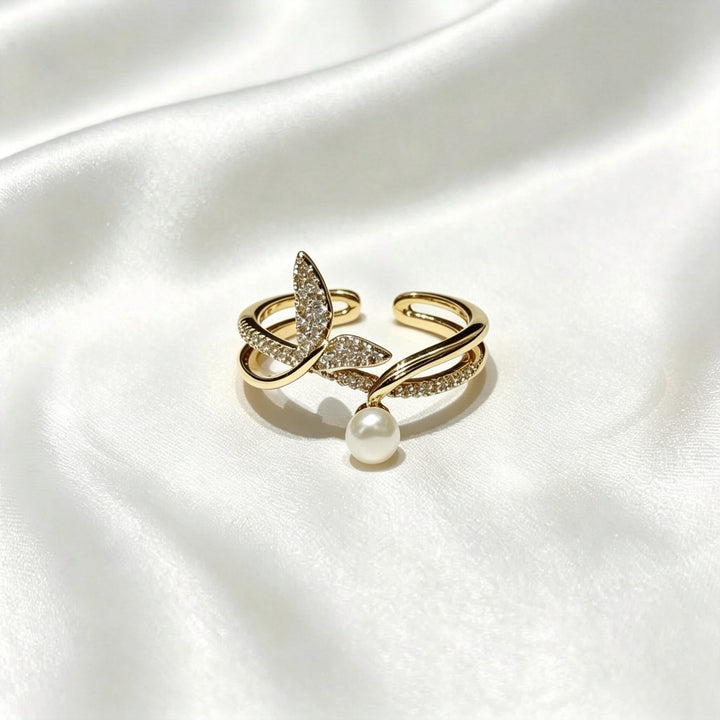 Classic French Pearl Open Ring