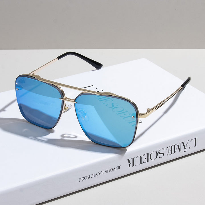 Timeless Double-Bridge Aviator Sunglasses