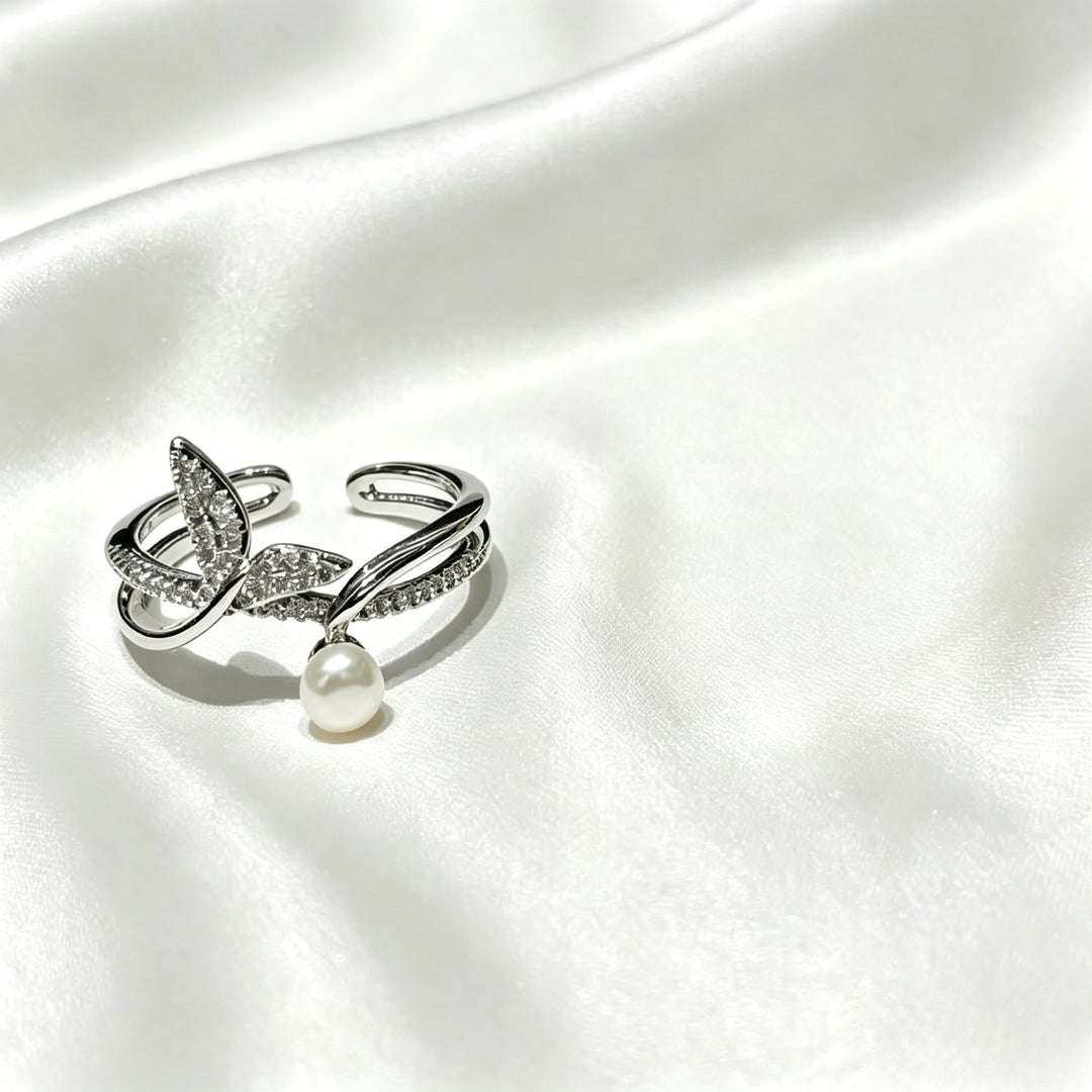Classic French Pearl Open Ring