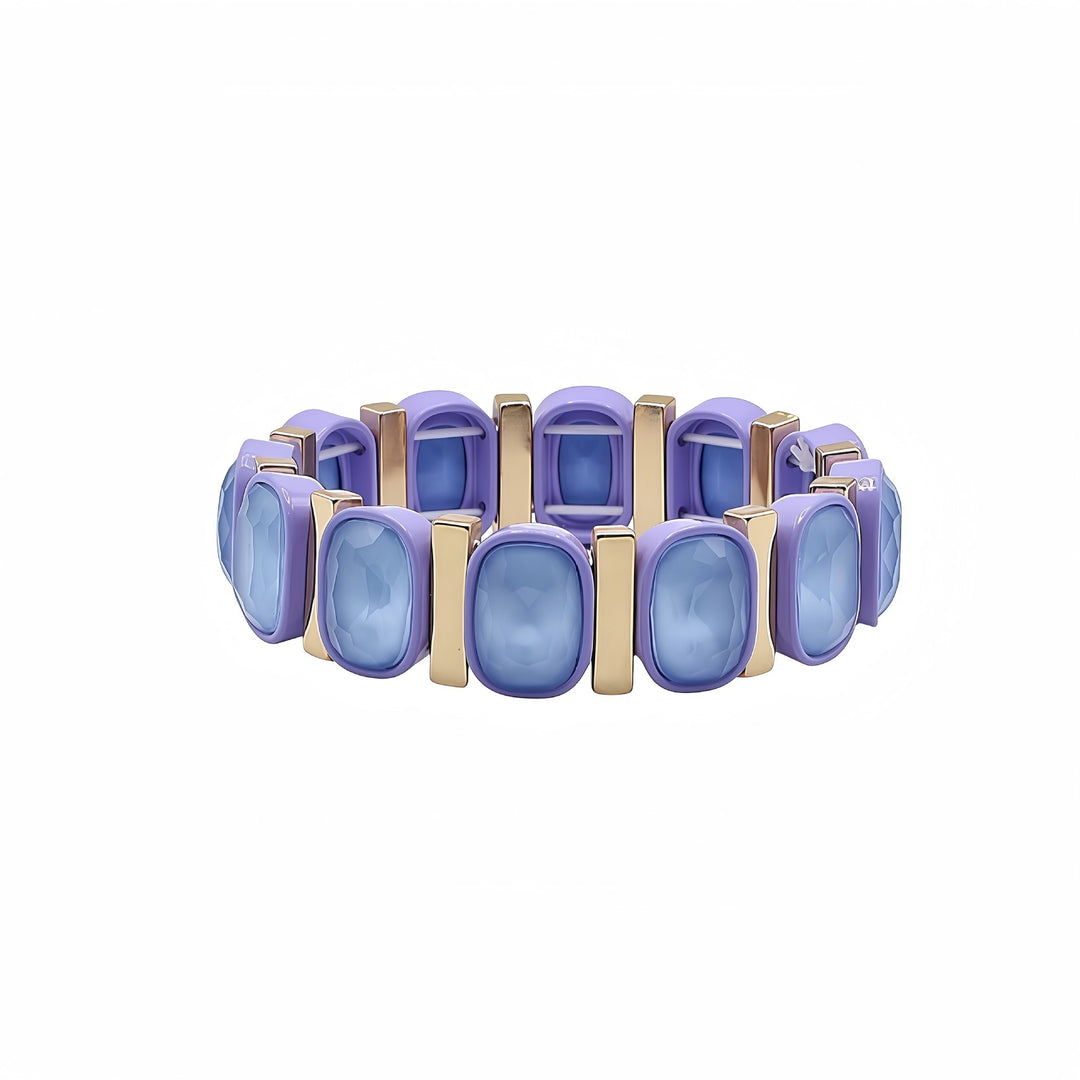 Vintage Y2K Crystal Enamel Stretch Bracelet