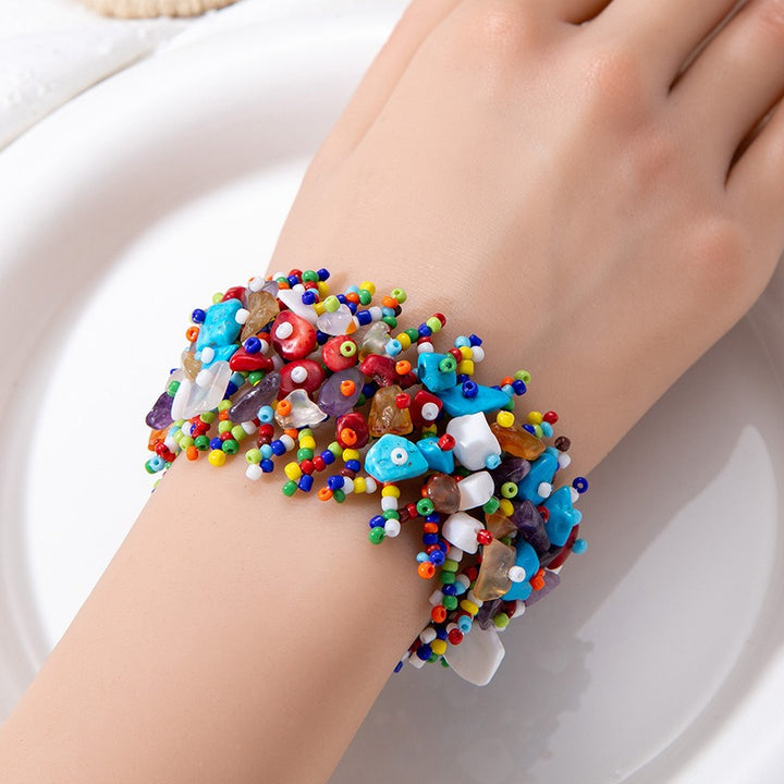 Boho Natural Chip Stone Bracelet