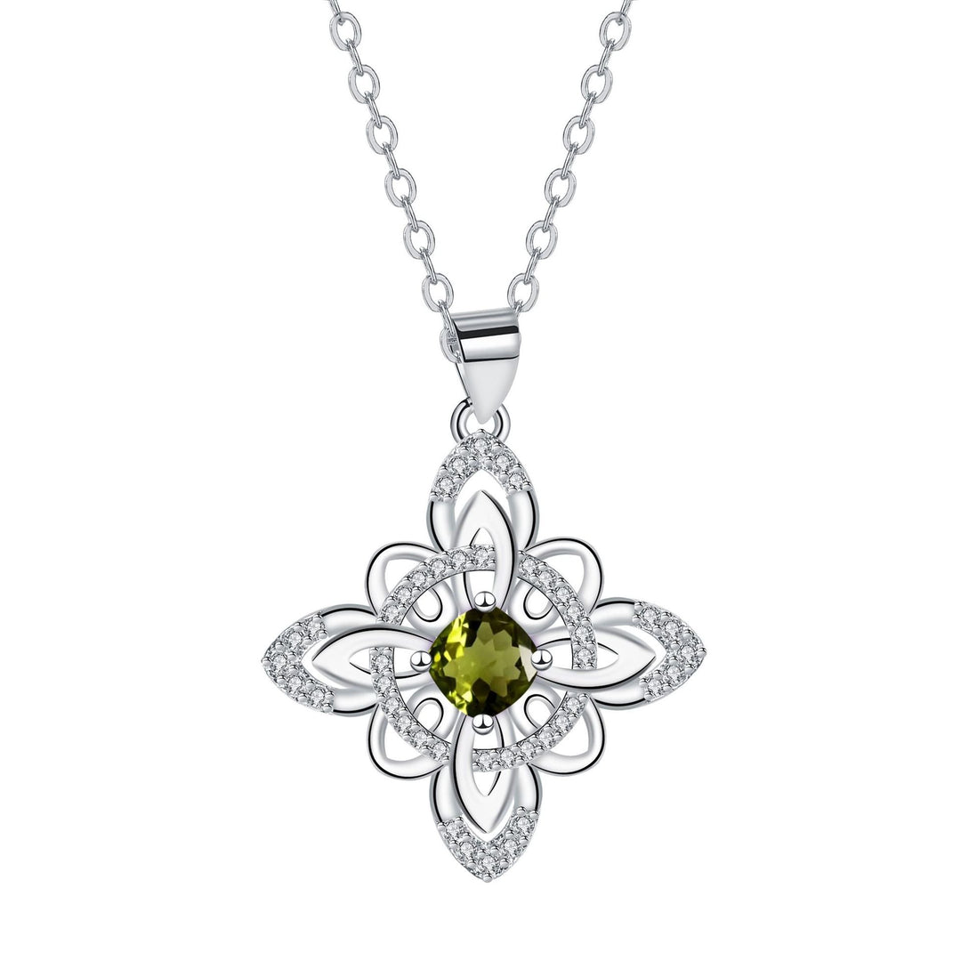 「Celtic Guardian」Birthstone Double Protection Necklace