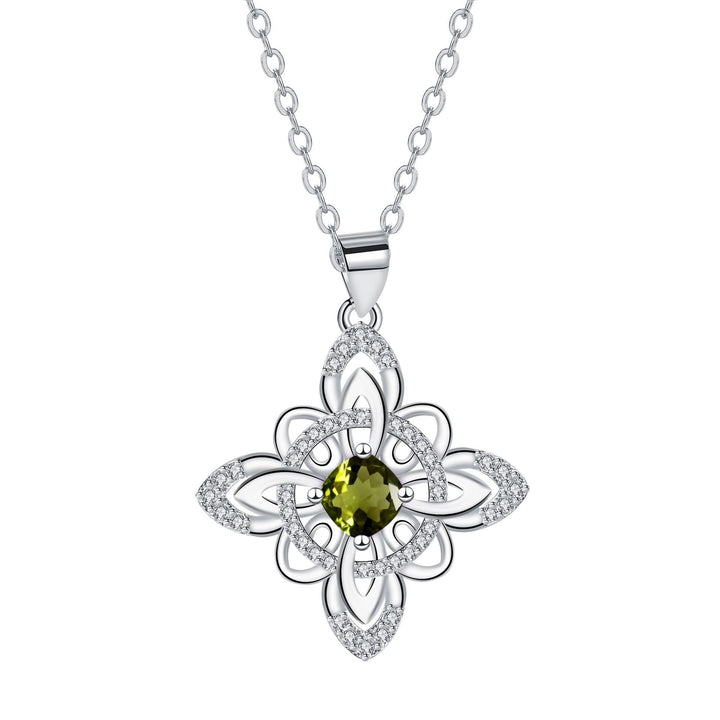 「Celtic Guardian」Birthstone Double Protection Necklace