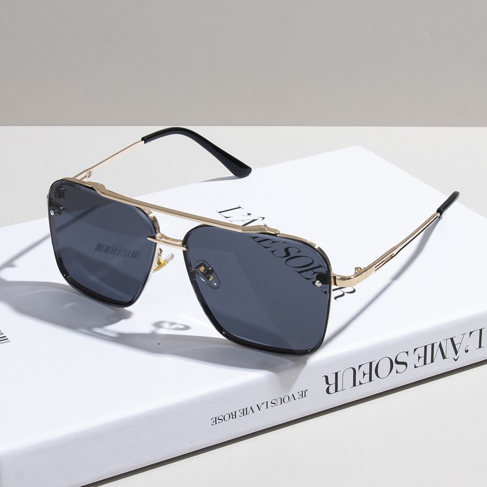 Timeless Double-Bridge Aviator Sunglasses