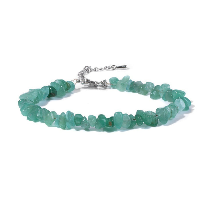 Natural Crystal Chip Adjustable Bracelets