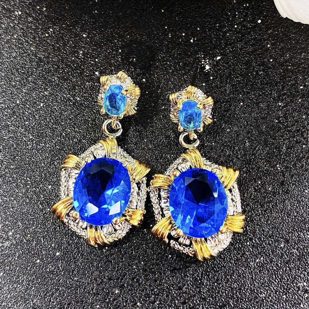 Two-Tone 18K Gold & S925 Silver Openwork Jewelry Set