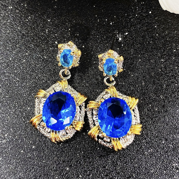 Two-Tone 18K Gold & S925 Silver Openwork Jewelry Set