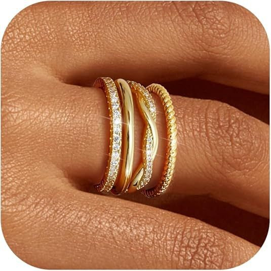 Minimalist Harmony S925 Silver Thin Band Stackable Ring Set