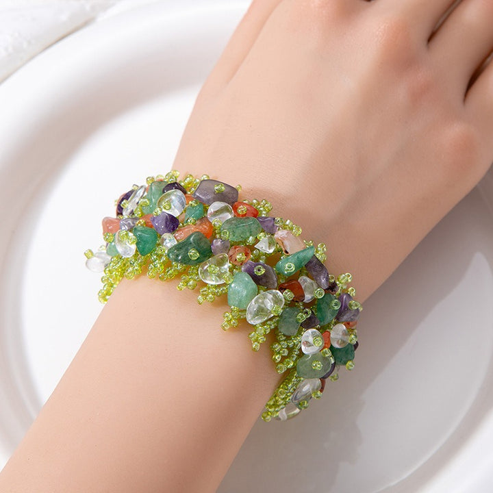 Boho Natural Chip Stone Bracelet