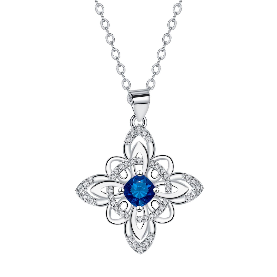 「Celtic Guardian」Birthstone Double Protection Necklace