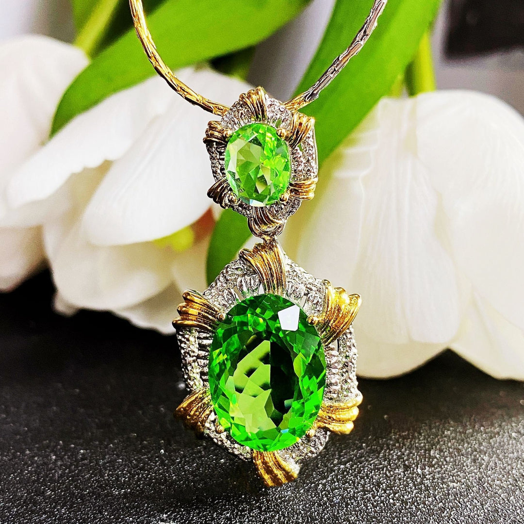 Two-Tone 18K Gold & S925 Silver Openwork Jewelry Set