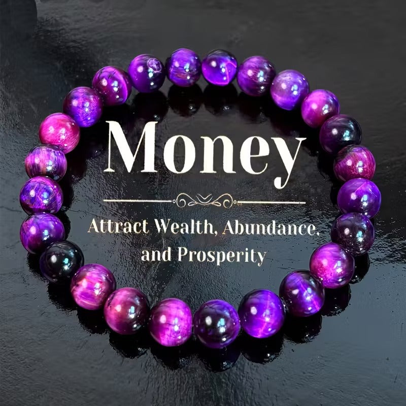 Crystal Energy Bracelet - Natural Gemstone Luck Bracelet European & American Niche Healing-Style Jewelry