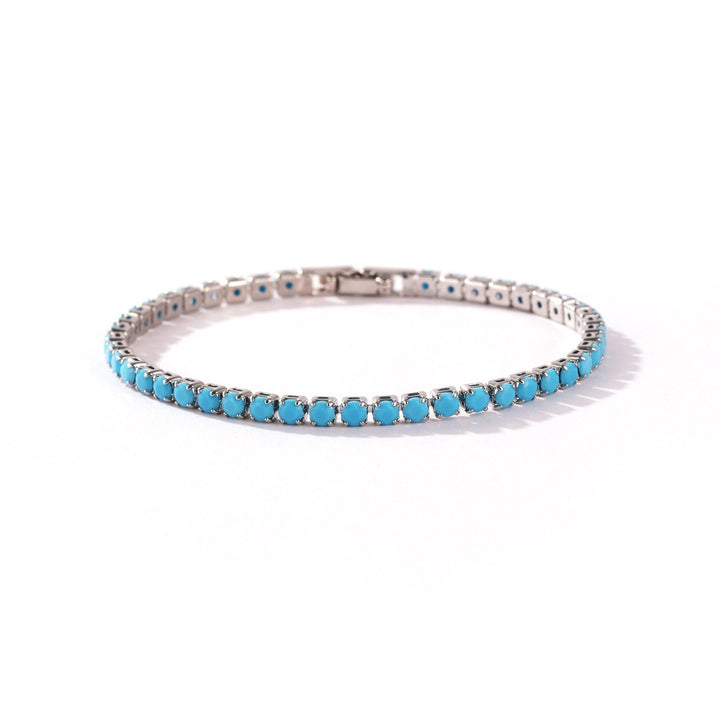 Turquoise Breeze Natural Baguette Turquoise Tennis Bracelet
