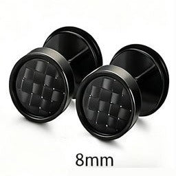 316L Stainless Steel Fake Plug Stud Earrings