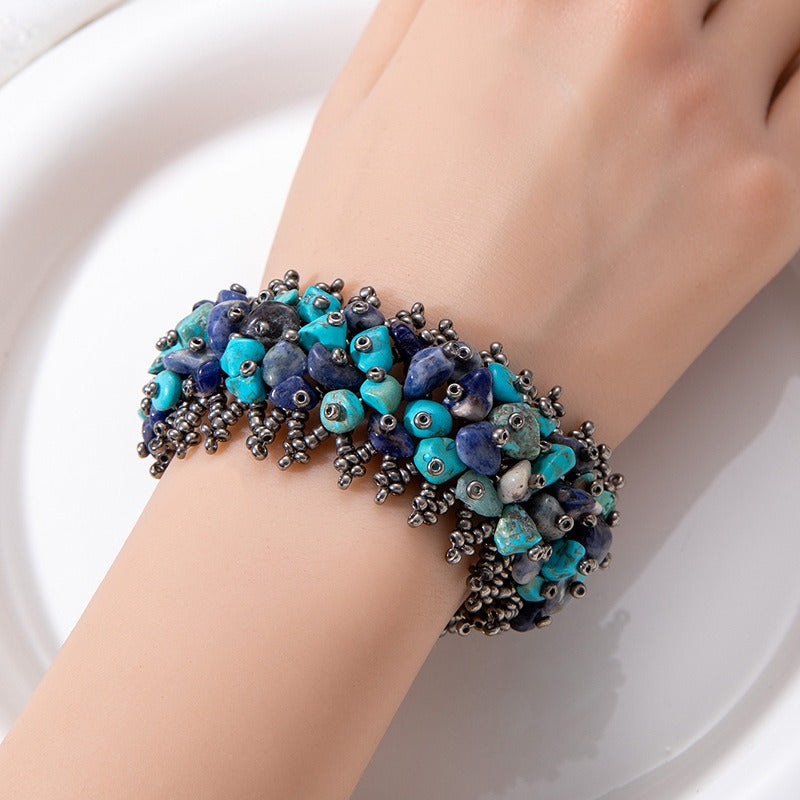 Boho Natural Chip Stone Bracelet
